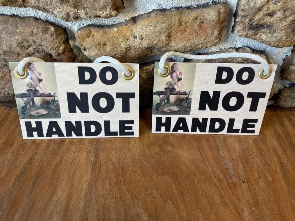 Gun Show Do Not Handle Signs