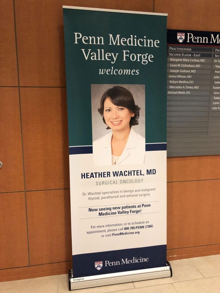 Penn Medicine Valley Forge Retractable Banner