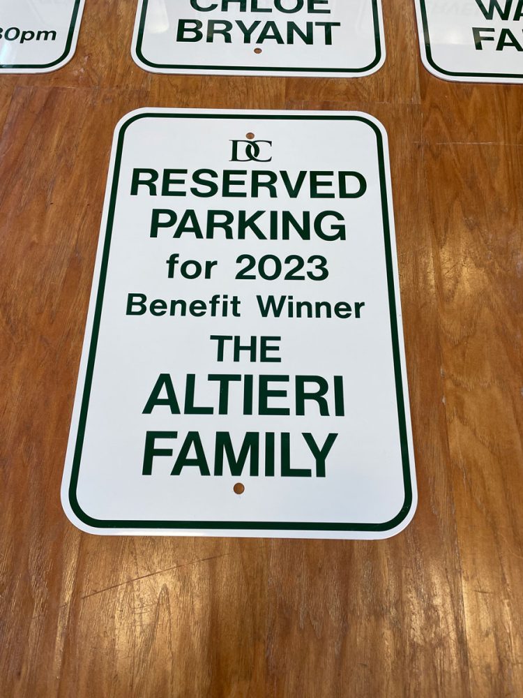 Delaware County Christian School Parking Signs