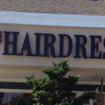 The Hairdresser Inc channel letters