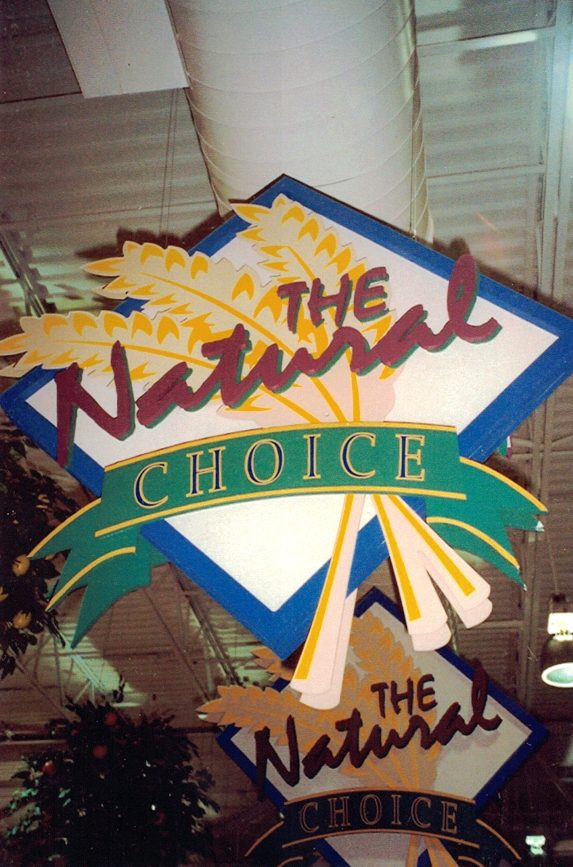 The Natural Choice Custom Aisle Sign