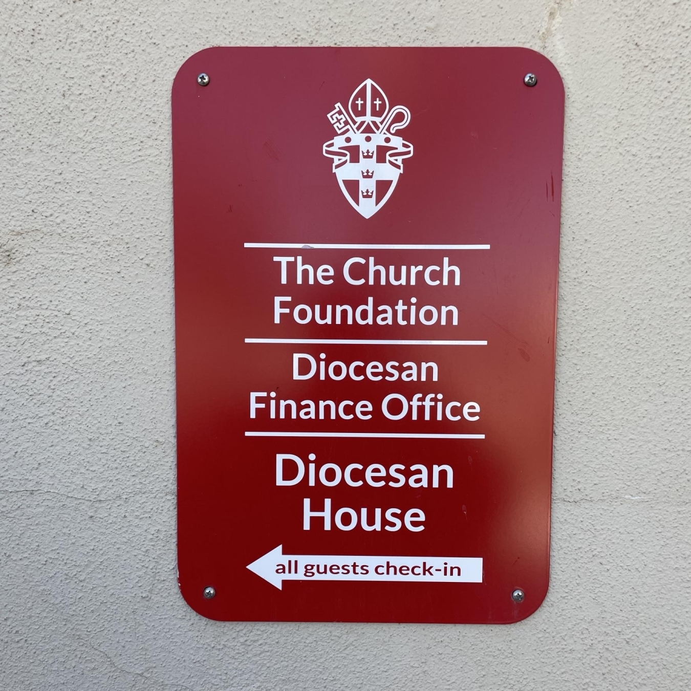 Episcopal Diocese Wall Sign