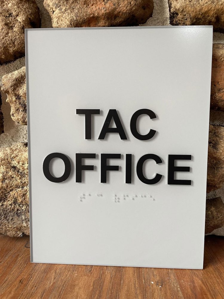 TAC Office Architectural with Braille 
