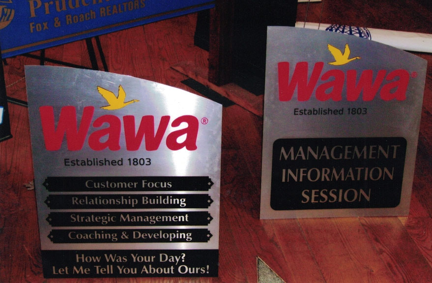 Wawa Management Signs