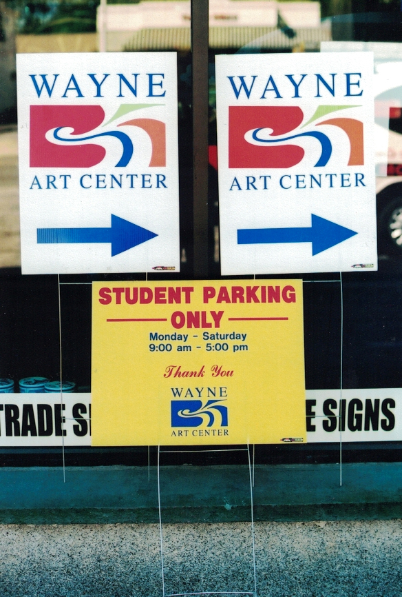 Wayne Art Center Site Signs