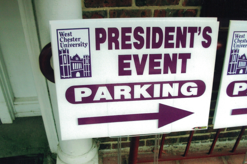 West Chester University Site Signs
