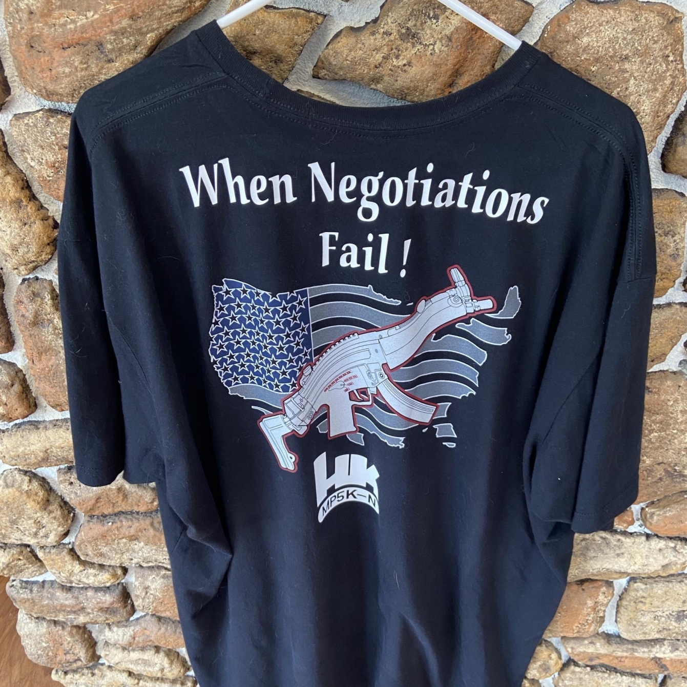 HK When Negotiations Fail Shirt Back