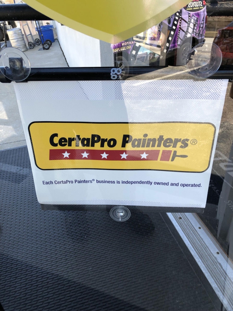 CertaPro Painters Car Window Retractable