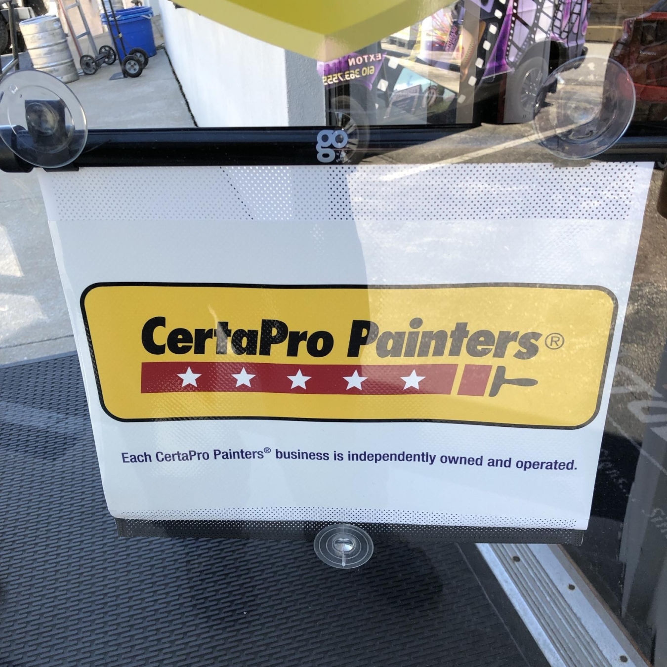 CertaPro Painters Car Window Retractable