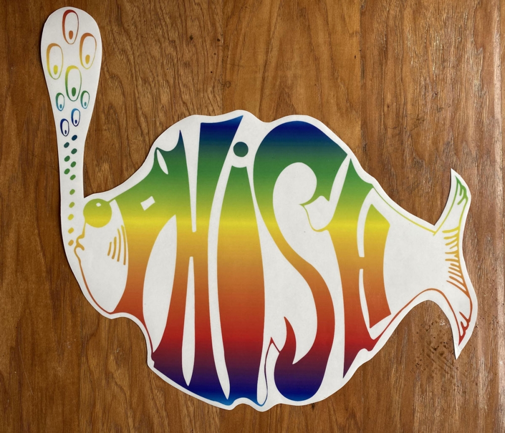 Large Phish Decal closeup