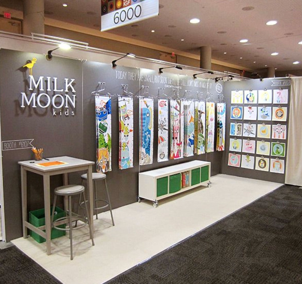 Milk Moon Tradeshow Booth