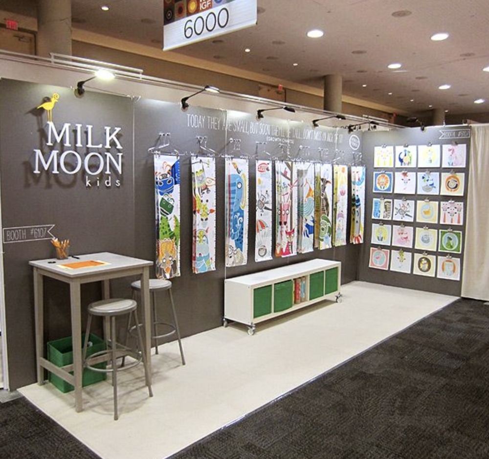 Milk Moon Tradeshow Booth
