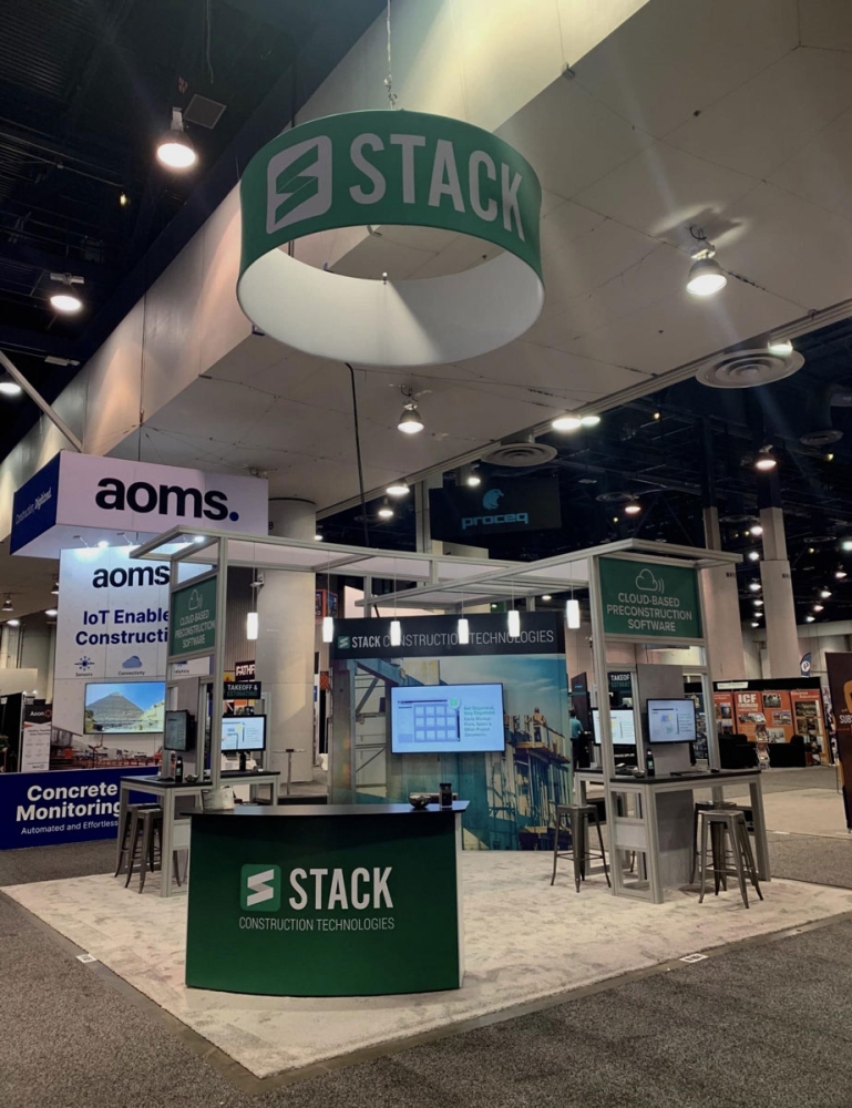 Stack Construction Technologies Tradeshow Booth