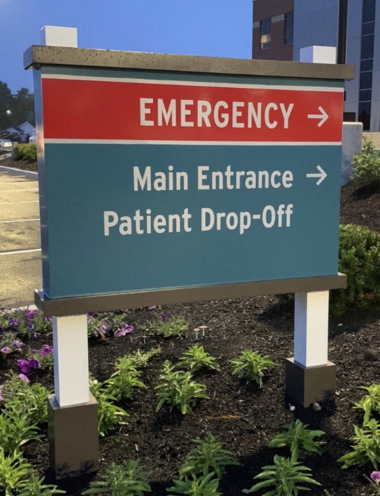Emergency Room Directional Monument