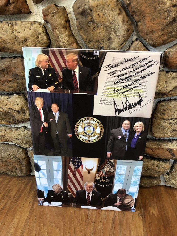 Trump and Bunny Canvas Print