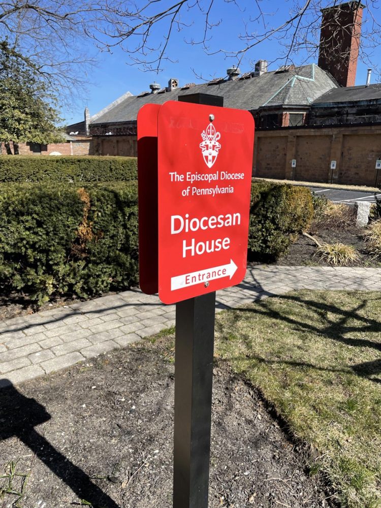 Episcopal Diocese Double-Sided Pole Sign