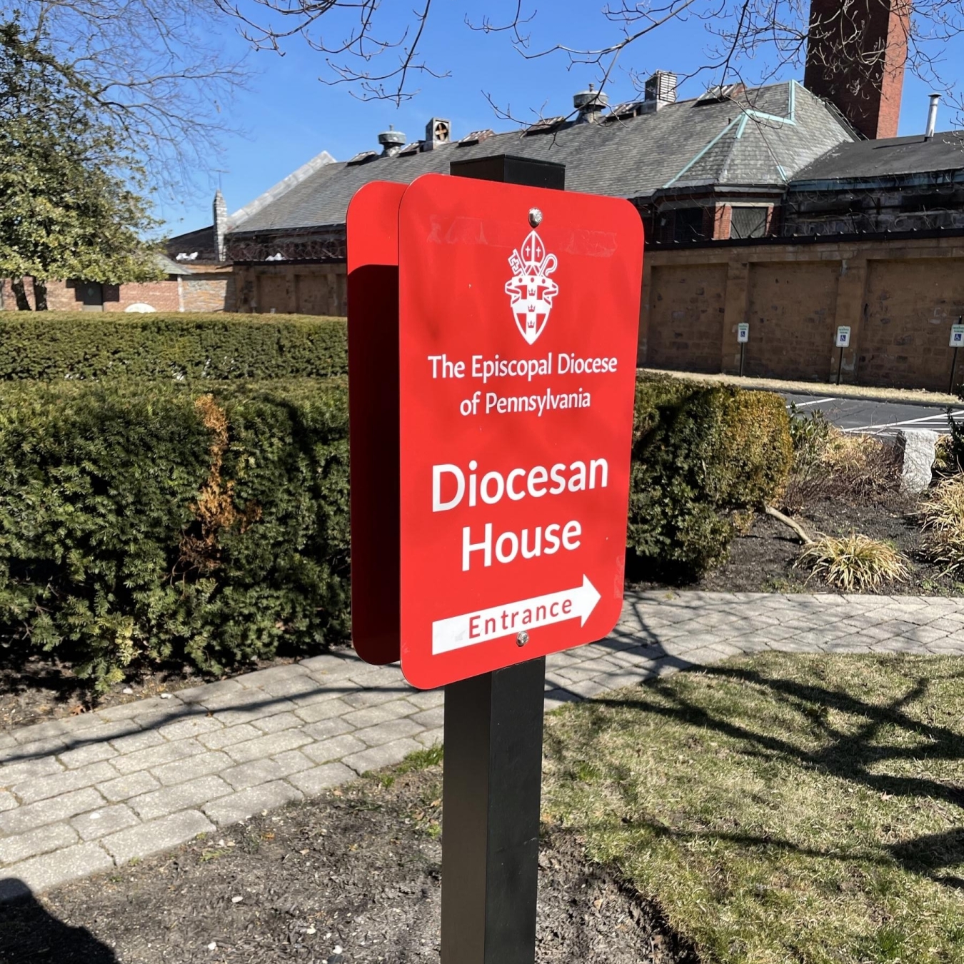 Episcopal Diocese Double-Sided Pole Sign