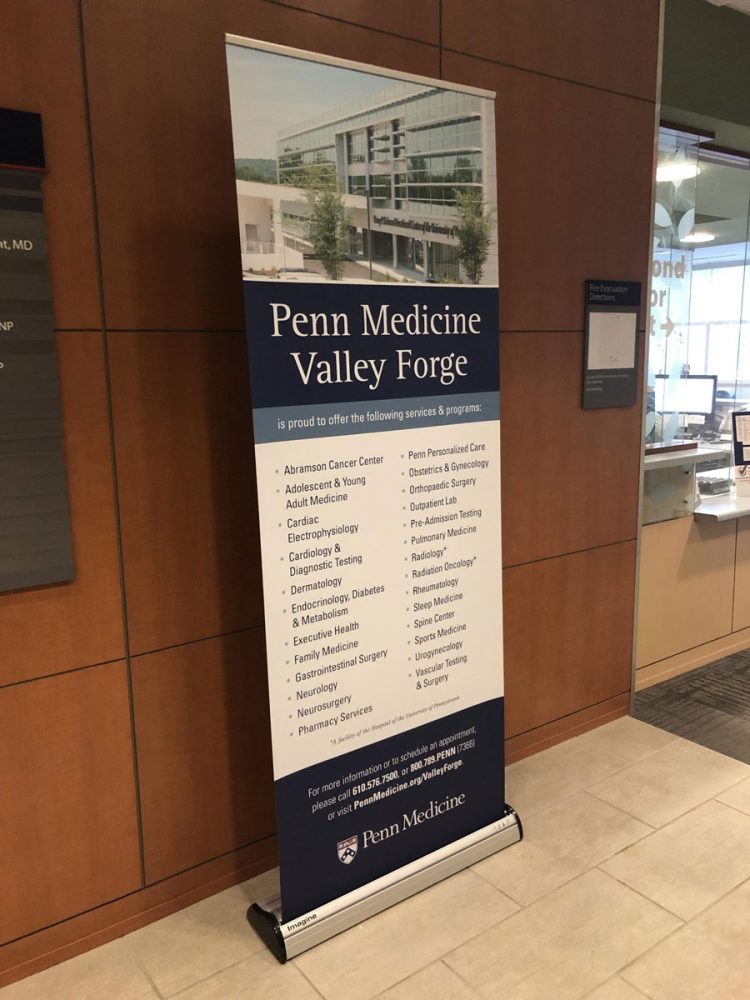 Penn Medicine Valley Forge Retractable Banner