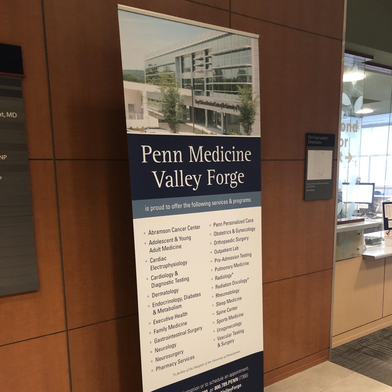 Penn Medicine Valley Forge Retractable Banner