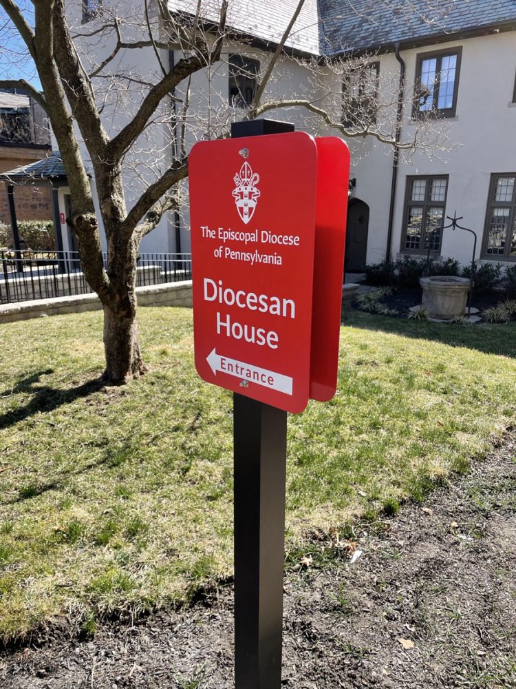 Episcopal Diocese Double-Sided Pole Sign