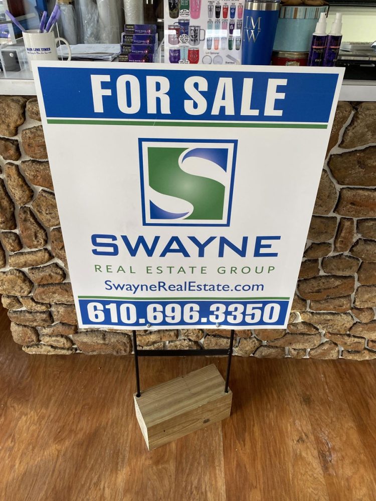Swayne Sign on Heavy Duty Stake