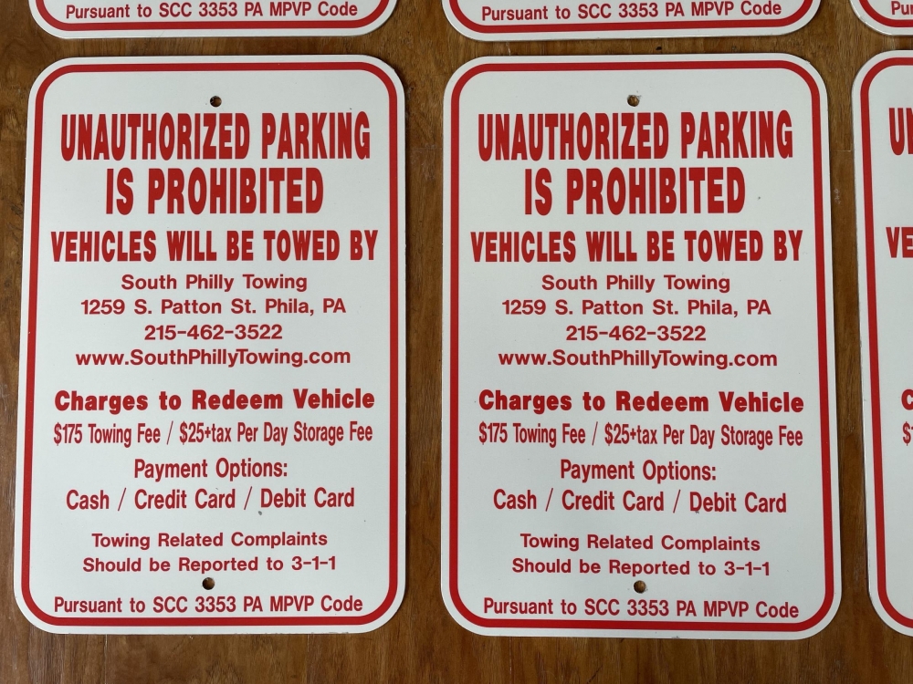 Rhoads Unauthorized Parking